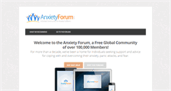Desktop Screenshot of anxietyforum.net